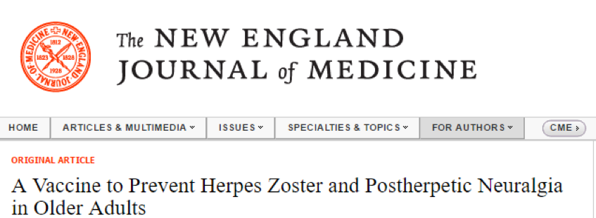 The New England Journal of Medicine - A Vaccine to prevent Herpes Zoster and Postherpetic Neuralgia in Older Adults